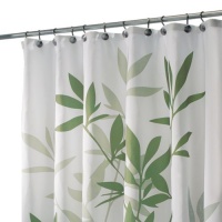 InterDesign Leaves Shower Curtain, Green InterDesign Leaves Shower Curtain, Green