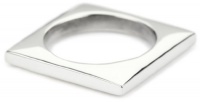 Elizabeth and James Architecture Silver Square Stacking Ring Size 7 Elizabeth and James Architecture Silver Square Stacking Ring Size 7