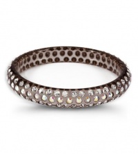 White Rainbow Swarovski Crystal Grey Bangle Bracelet White Rainbow Swarovski Crystal Grey Bangle Bracelet