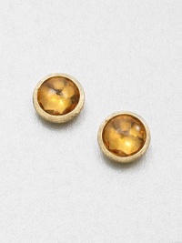 From the Jaipur Collection. Faceted citrine stones set in beautifully hand-crafted 18k gold. Citrine18k goldSize, about .37Post backMade in Italy From the Jaipur Collection. Faceted citrine stones set in beautifully hand-crafted 18k gold. Citrine18k goldSize, about .37Post backMade in Italy