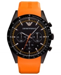 A bold chronograph watch from Emporio Armani that blends into any environment. A bold chronograph watch from Emporio Armani that blends into any environment.