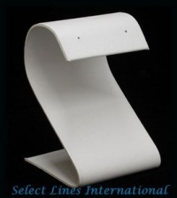 White Faux Leather S Earring Stand Jewelry Display !! White Faux Leather S Earring Stand Jewelry Display !!