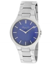 Soothing blues add a gentle touch to a classic watch by Kenneth Cole New York. Soothing blues add a gentle touch to a classic watch by Kenneth Cole New York.