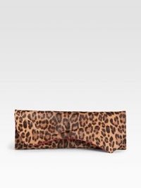 Start off your evening with this sleek statement bag, crafted from lush leopard-print haircalf.Magnetic flap closure One inside open pocket Faille lining 12W X 4H X 1/2D Made in Italy Start off your evening with this sleek statement bag, crafted from lush leopard-print haircalf.Magnetic flap closure One inside open pocket Faille lining 12W X 4H X 1/2D Made in Italy
