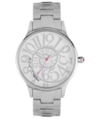 Mesmerizing with a swirling dial, this Betsey Johnson watch is a must-have everyday accessory. Mesmerizing with a swirling dial, this Betsey Johnson watch is a must-have everyday accessory.