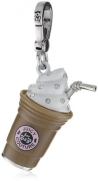 Juicy Couture Charms Silver-Tone Frappe Charm Juicy Couture Charms Silver-Tone Frappe Charm