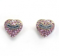 Juicy Couture Jewelry Crystal Heart Studs Pink Juicy Couture Jewelry Crystal Heart Studs Pink