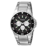 Caravelle by Bulova Men's 45C22 Bracelet Black Dial Watch Caravelle by Bulova Men's 45C22 Bracelet Black Dial Watch