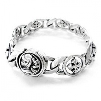 Silver Bracelet ...Star Knights Savior Cross .925 Sterling Silver Bracelet for Men and Women Silver Bracelet ...Star Knights Savior Cross .925 Sterling Silver Bracelet for Men and Women