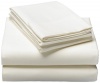 Pinzon Signature 190-Gram Cotton Velvet Flannel King Sheet Set, Cream