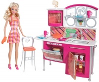 Barbie Stovetop To Tabletop Deluxe Kitchen and Doll Set Barbie Stovetop To Tabletop Deluxe Kitchen and Doll Set