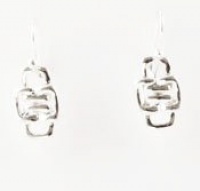 Barse Sterling Silver Interlocking Cross Earrings Barse Sterling Silver Interlocking Cross Earrings