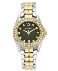 Classic watch styling beautified with shimmering accents and golden shine, by Style&co. Classic watch styling beautified with shimmering accents and golden shine, by Style&co.