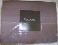 Vera Wang Woven Rib Stripe King Coverlet, Silver