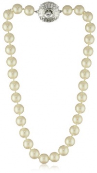 Carolee Classic Love Story Silver-Tone White Pearl Necklace