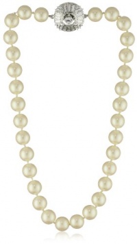 Carolee Classic Love Story Silver-Tone White Pearl Necklace Carolee Classic Love Story Silver-Tone White Pearl Necklace
