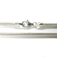 Sterling Silver 3mm Snake Bracelet For European Bead Charm Sterling Silver 3mm Snake Bracelet For European Bead Charm
