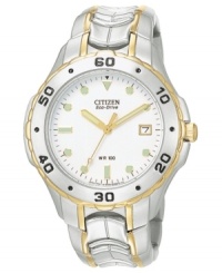 Masculine yet graceful, this sophisticated Citizen watch is a sure deal for every day. Masculine yet graceful, this sophisticated Citizen watch is a sure deal for every day.