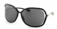 Tom Ford Raquel FT0076 Sunglasses - 0B5 Shiny Black (Dark Gray Lens) - 63mm Tom Ford Raquel FT0076 Sunglasses - 0B5 Shiny Black (Dark Gray Lens) - 63mm