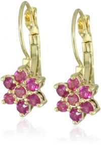 Betsey Johnson Iconic Fabulous Fuchsia Crystal Flower Drop Earrings Betsey Johnson Iconic Fabulous Fuchsia Crystal Flower Drop Earrings