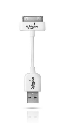 CableJive iStubz Sync/Charge Cable for iPod, iPhone, iPad (White - 7cm) CableJive iStubz Sync/Charge Cable for iPod, iPhone, iPad (White - 7cm)