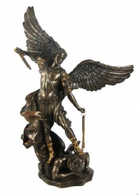 St. Michael The Archangel Bronze Look Statue Saint St. Michael The Archangel Bronze Look Statue Saint