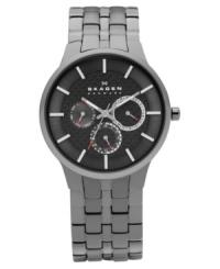 Fan the fashion flames with this bold timepiece from Skagen Denmark. Fan the fashion flames with this bold timepiece from Skagen Denmark.