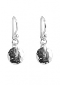 Barse Sterling Silver Hammered Disc Earrings Barse Sterling Silver Hammered Disc Earrings
