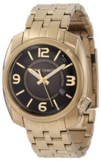 Vince Camuto Men's VC/1000BKGP The Pilot Black Dial Date Function Gold-Tone Watch