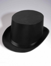Deluxe Satin Top Hat - Black Accessory