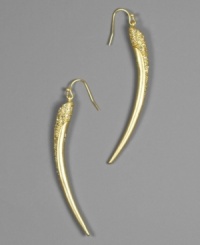 Give your look an exotic touch. These RACHEL Rachel Roy earrings are crafted in crystal accents and worn goldtone mixed metal. Approximate drop: 2-3/4 inches. Give your look an exotic touch. These RACHEL Rachel Roy earrings are crafted in crystal accents and worn goldtone mixed metal. Approximate drop: 2-3/4 inches.