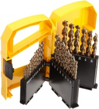 DEWALT DW1969 29 Piece Pilot Point Twist Drill Bit Assortment with Metal Index