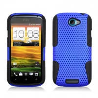 Perforated Armor Hybrid Case for T-Mobile HTC One S - Blue Perforated Armor Hybrid Case for T-Mobile HTC One S - Blue