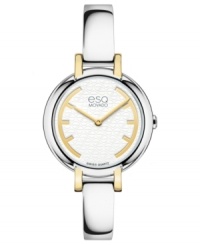 Set the tempo of your day with this golden Contempo timepiece from esQ Movado. Set the tempo of your day with this golden Contempo timepiece from esQ Movado.