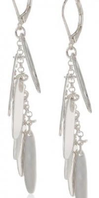 Kenneth Cole New York Shiny Silver Stick Linear Earrings Kenneth Cole New York Shiny Silver Stick Linear Earrings