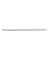 Truly eye-catching beauty by CRISLU. This tennis bracelet features round-cut cubic zirconia (10 ct. t.w.) set in sterling silver with a platinum finish. Approximate length: 7 inches. Truly eye-catching beauty by CRISLU. This tennis bracelet features round-cut cubic zirconia (10 ct. t.w.) set in sterling silver with a platinum finish. Approximate length: 7 inches.