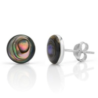 925 Sterling Silver Small Abalone Shell Round Post Stud Earrings 9 mm Jewelry for Women, Teens, Girls - Nickel Free 925 Sterling Silver Small Abalone Shell Round Post Stud Earrings 9 mm Jewelry for Women, Teens, Girls - Nickel Free