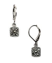 Just a touch of shine to set off your look. Judith Jack earrings feature an intricate square design accented by glittering marcasite. Crafted in sterling silver. Approximate drop: 1/4 inch. Just a touch of shine to set off your look. Judith Jack earrings feature an intricate square design accented by glittering marcasite. Crafted in sterling silver. Approximate drop: 1/4 inch.