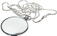 SE MG2016S 2-Inch 5 times Power Necklace Magnifier with 36-Inch Silver Chain
