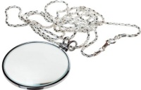 SE MG2016S 2-Inch 5 times Power Necklace Magnifier with 36-Inch Silver Chain SE MG2016S 2-Inch 5 times Power Necklace Magnifier with 36-Inch Silver Chain
