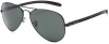 Ray-Ban ORB8307 002/N5 Aviator Sunglasses,Black Frame/Polar Green Lens,58 mm
