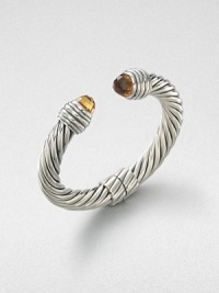 From the Color Classic Collection. A classic iconic cable design with faceted citrine end caps. Sterling silverCitrineDiameter, about 2.5Slip-on styleImported From the Color Classic Collection. A classic iconic cable design with faceted citrine end caps. Sterling silverCitrineDiameter, about 2.5Slip-on styleImported