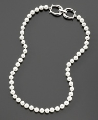 Add polish with a pretty glass pearl necklace (6 mm) from Lauren Ralph Lauren. Length measures 16 inches. Add polish with a pretty glass pearl necklace (6 mm) from Lauren Ralph Lauren. Length measures 16 inches.