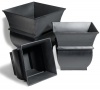 Strathwood Basics Galvanized Steel Planters, Charcoal Finish, Set of 3