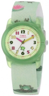 Timex Kids' T7B705 Analog Frogs Elastic Fabric Strap Watch Timex Kids' T7B705 Analog Frogs Elastic Fabric Strap Watch