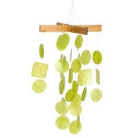 Asli Arts Collection C127 Mini Lime Green Capiz Chime Asli Arts Collection C127 Mini Lime Green Capiz Chime