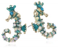 Betsey Johnson Jewels of the Sea Sea Horse Stud Earrings Betsey Johnson Jewels of the Sea Sea Horse Stud Earrings