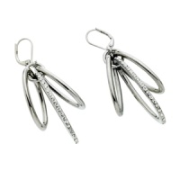 Put a ring on it. These drop earrings from T Tahari feature three hoop rings with the center ring embellished with glittering crystal accents. Crafted in imitation rhodium-tone mixed metal. Base metal is nickel-free for sensitive skin. Approximate drop: 2-1/4 inches. Put a ring on it. These drop earrings from T Tahari feature three hoop rings with the center ring embellished with glittering crystal accents. Crafted in imitation rhodium-tone mixed metal. Base metal is nickel-free for sensitive skin. Approximate drop: 2-1/4 inches.