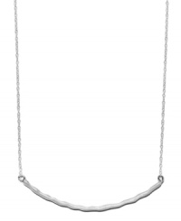 Contemporary chic. Studio Silver's simply stunning style is sure to be a celeb favorite! Crafted in sterling silver. Approximate length: 18 inches. Approximate drop: 2 inches. Contemporary chic. Studio Silver's simply stunning style is sure to be a celeb favorite! Crafted in sterling silver. Approximate length: 18 inches. Approximate drop: 2 inches.