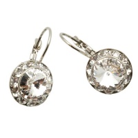 Classic Clear 15mm Crystal Drop Earrings Made With Swarovski Elements Classic Clear 15mm Crystal Drop Earrings Made With Swarovski Elements